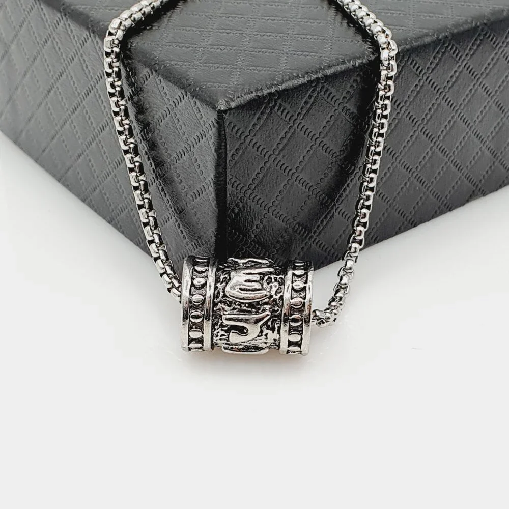 ❤️Six-character mantra rotatable beads necklace, N90201P111